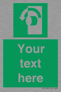 Custom Turn Anti-Clockwise Sign